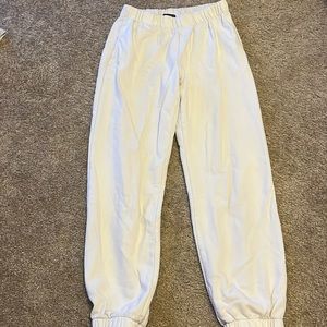 white rosa brandy melville sweatpants